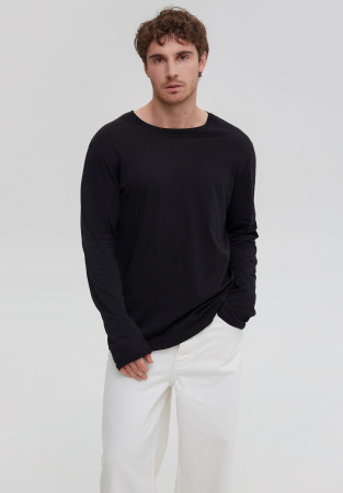 Men's black basic jersey longsleeve Men's black basic jersey longsleeve